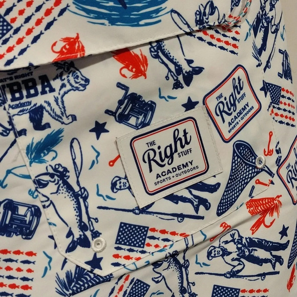 NWT The Right Stuff Men's Fishing Novelty Print Swim Trunks Shorts Sz L-Beach - Picture 6 of 6